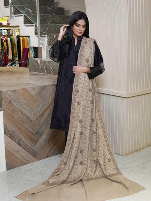 Premium Luxury Pashmina Wool Allover Hand Work Shawl For Ladies-RT1390