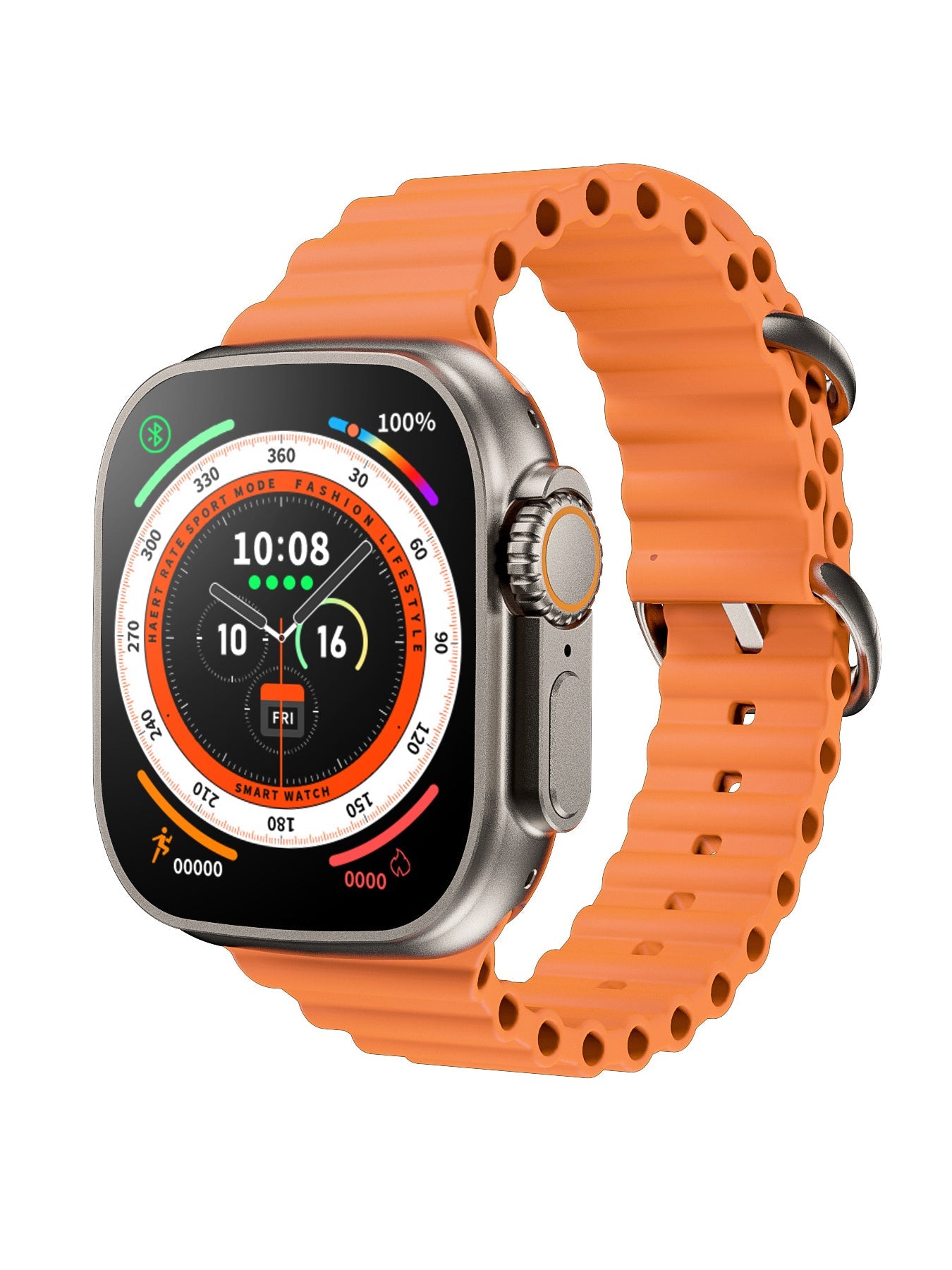 X8 Ultra Smartwatch 49mm With Bluetooth Calling-Orange-BR576